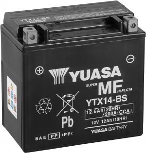 Batteri, YUASA YTX14-BS - Kastberga MC
